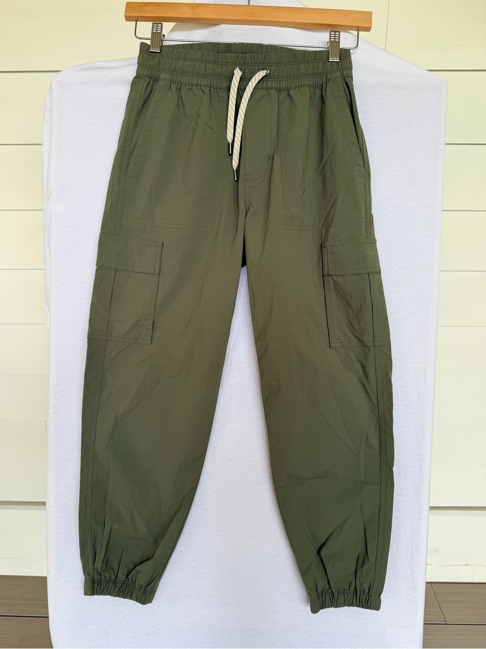 Vuori Ripstop Cargo Jogger Olive Green Utility Pants XS Hiking Travel